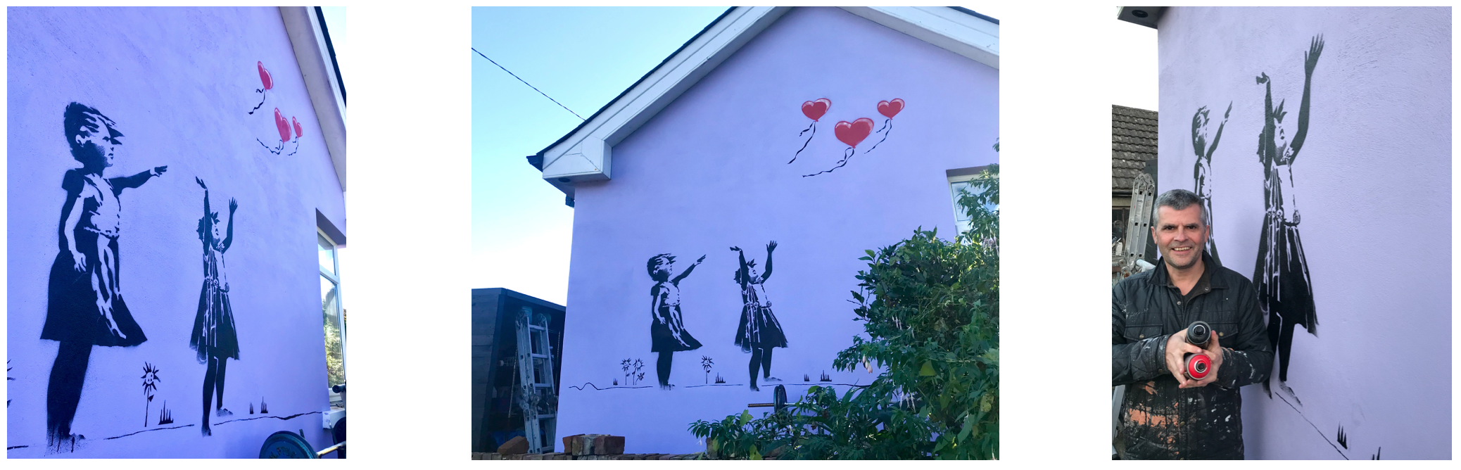 I always wanted to do a Banksy style mural …!!!